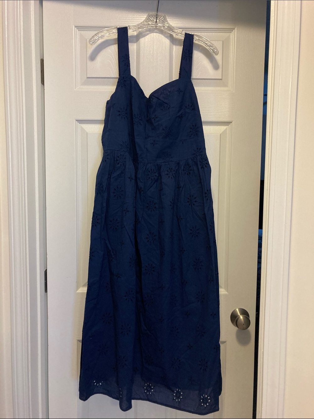 JCrew Factory eyelet midi dress